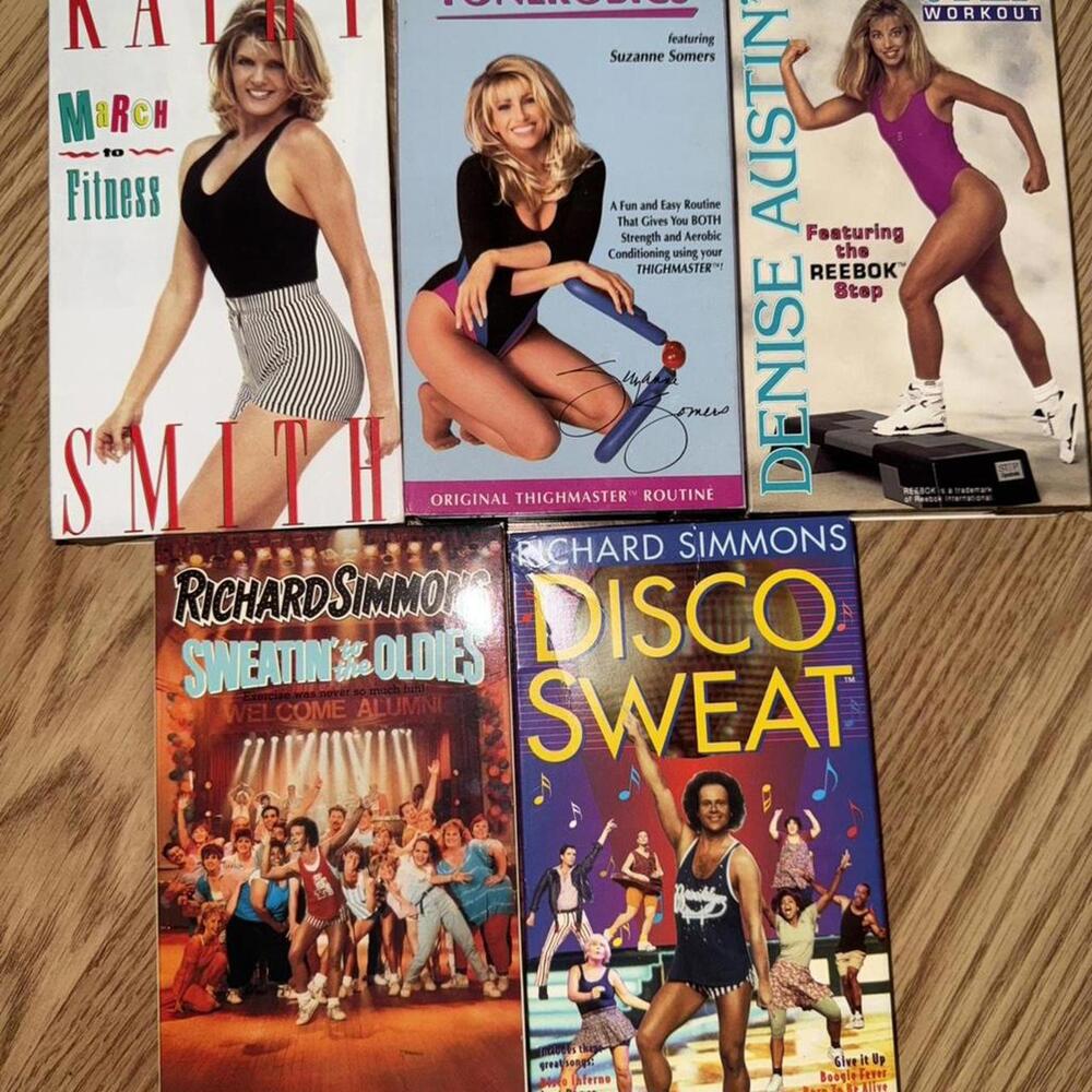 Retro Workout VHS‎ Bundle Richard Simmons Kathy Smith Fitness Lot